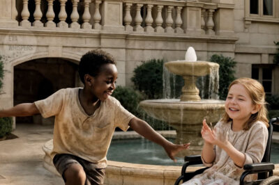 «La hija de un multimillonario permaneció muda durante meses… hasta que un niño sin hogar bailó en su jardín y lo cambió todo».