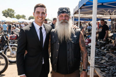 “El motociclista que me crió no era mi padre; era un viejo mecánico sucio que me encontró durmiendo en su contenedor de basura detrás del taller cuando tenía catorce años.”