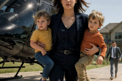 El marido abandona a su esposa embarazada por su amante — ocho años después, ella regresa en helicóptero con sus gemelos…