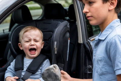 Un adolescente de 16 años encontró a un niño pequeño en un coche bajo un sol abrasador. Sus acciones suscitaron la admiración de los transeúntes.