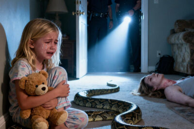 Una niñita llamó llorando al 911, sollozando: “¡La serpiente grande de mi padrastro me lastimó mucho!” — Momentos después, la policía corrió a la escena y descubrió una verdad aterradora que los dejó sin palabras.