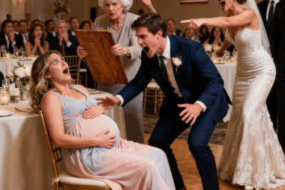 “En la boda de mi hermano con la hermana de mi esposo, mi mamá me golpeó en la cabeza con una tabla de madera del menú frente a 300 invitados, y rompí fuente en el suelo del salón de baile. Estaba embarazada de ocho meses de gemelos, agarrándome el vientre, sintiendo un líquido caliente y algo mucho peor extendiéndose bajo mi silla, mientras mi propia familia se quedaba allí parada discutiendo sobre una pulsera de oro perdida en lugar de ayudarme.”