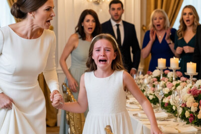 En Acción de Gracias, había nueve cubiertos puestos para diez personas. Mi padre señaló a mi hija de 12 años y le dijo: «Puedes comer en la cocina. Esta mesa es solo para adultos». Ella susurró: «Pero soy parte de la familia… ¿o no?». El silencio llenó la sala. Nadie salió en su defensa. Yo no discutí. Simplemente la tomé de la mano, me levanté y me fui. Lo que hice después terminó arruinando su Navidad.