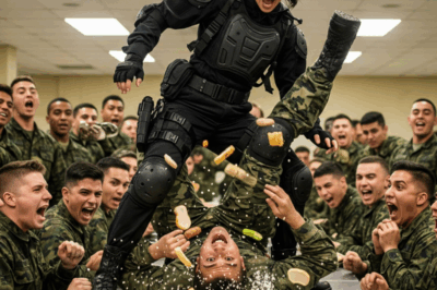 “Pensaron que no era nadie. Cuatro reclutas me rodearon, diciéndome que no pertenecía allí, que estaba ‘ocupando el lugar de un hombre’. Nunca imaginaron que estaban provocando a una Navy SEAL infiltrada. En el momento en que me tocaron el brazo, me moví; quince segundos después estaban tirados en el suelo, y dije…”