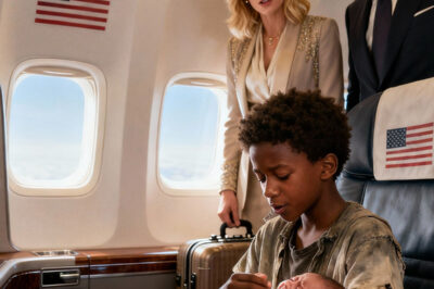 “El hijo de un multimillonario no paraba de llorar en el avión y nadie podía calmarlo, hasta que un niño negro pobre hizo algo increíble…”