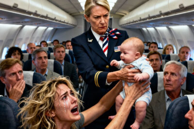 “Llevaba a mi bebé de tres meses en un vuelo de regreso a casa para reunirme con mi esposo cuando la azafata anunció que el avión tenía exceso de cupo. Toda la cabina se quedó en silencio, hasta que mi bebé empezó a llorar. “Su hijo hace demasiado ruido”, me espetó. “Tiene que bajarse del avión”. Antes de que pudiera reaccionar, me arrebató a mi bebé de los brazos y me obligó a bajar de la aeronave. Estaba temblando y solo pude hacer una llamada: “Vuelo 302… den la vuelta”. Cinco minutos después…”