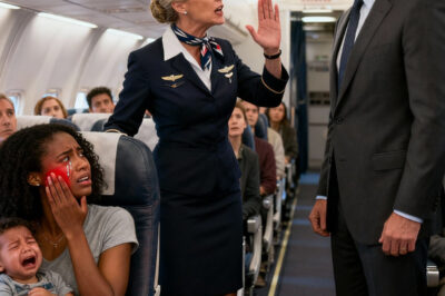 “Una azafata racista abofeteó a una madre negra con un bebé mientras nadie intervenía — entonces un CEO vio lo que pasó e hizo algo que dejó a todos avergonzados…”