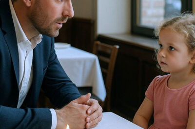 La cita a ciegas estaba vacía, hasta que una niña pequeña entró y dijo: “Mi mami siente llegar tarde…”.