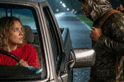 “Se detuvo a ayudar a un extraño bajo la lluvia; al día siguiente, soldados llamaron a su puerta y cambiaron su vida para siempre…”