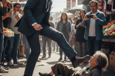 Un millonario nuevo rico pateó a una pobre mendiga en el mercado, sin saber que era la madre perdida que había estado buscando durante años…