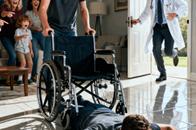 “De repente, mi hermano me empujó, volcando la silla de ruedas y haciendo que me estrellara contra el suelo de baldosas. ‘Deja de fingir para llamar la atención’, se burló. Toda la familia estalló en carcajadas mientras yo luchaba por respirar, y nadie se molestó en ayudarme a levantarme. Lo que no sabían… era que mi médico había estado de pie justo detrás de ellos, observando todo en silencio. Se aclaró la garganta, dio un paso adelante y dijo las palabras que dejaron helada a toda la habitación.”