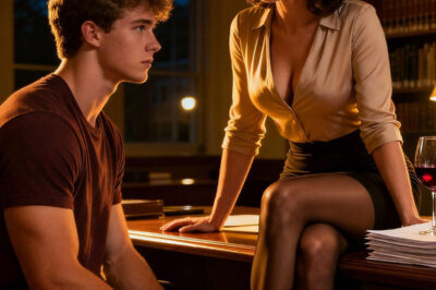 Me reprobó sin dudarlo, mi profesora; pero más tarde esa noche, me llamó y susurró: “Ven a mi oficina esta noche… si todavía quieres aprobar”.