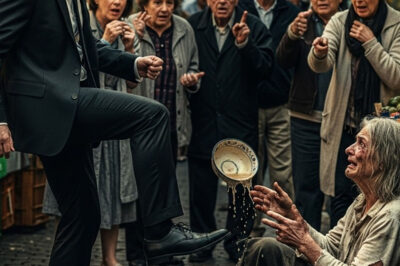 Un millonario pateó a una pobre mendiga en el mercado, sin saber que era la madre perdida que había estado buscando