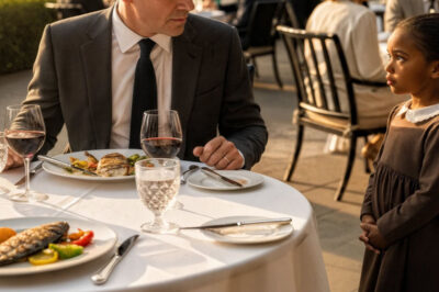 «¿Puedo comer con usted?», preguntó la joven sin hogar al millonario. Su respuesta hizo llorar a todo el mundo…