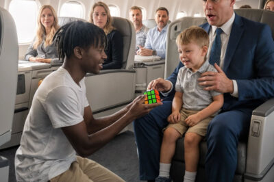 «El hijo del millonario, que padecía TDAH, gritaba sin parar durante el vuelo; entonces, un joven niño negro se levantó e hizo algo que dejó a todos en shock…»