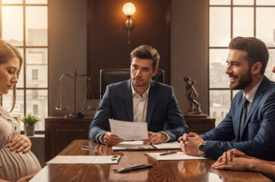 ¡EL MARIDO LLEVÓ A SU AMANTE PARA FIRMAR EL DIVORCIO CON SU ESPOSA EMBARAZADA, PERO LAS PALABRAS DEL ABOGADO LO HICIERON DERRUMBARSE!…