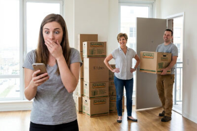 Dos días antes de la boda, mi suegra arrastró quince cajas dentro de mi apartamento diciendo: “Estas son mis cosas, me mudaré aquí justo después de que firmemos los papeles.” Mi prometido la ayudó encantado a cargarlo todo. Pero en la mañana de la boda, él despertó solo en un apartamento vacío, con una nota que lo dejó atónito.