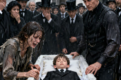 “Una mujer sin hogar irrumpió en el funeral del hijo de un poderoso jefe criminal… y destapó la traición que casi lo entierra vivo”