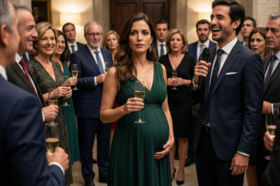 En la fiesta de celebración por la fusión de la empresa de mi hermano, levantó su copa y se rió: “Esta es mi hermana: sin una carrera estable, sin futuro, solo una trabajadora manual… y además embarazada de quién sabe quién.” Todos estallaron en risas, incluso nuestros padres. Yo no me inmuté. Sonreí, alcé mi copa y dije: “Felicidades… porque esta es la última vez que me ven.” Luego me di la vuelta y me fui. La sala quedó completamente en silencio. Y así fue como empezó todo.