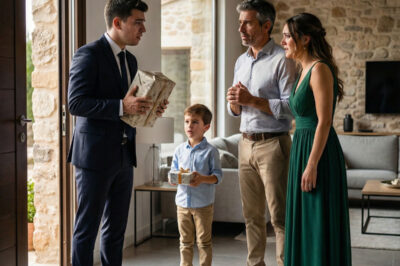 Pago a mis padres 1700 dólares cada semana, pero ignoraron el cumpleaños de mi hijo. Cuando les pregunté la razón, mi padre me miró fríamente y dijo: —“Tu hijo no tiene ningún significado para nosotros.” Me quedé sin palabras, con las manos temblando. En un instante, decidí cortar todo contacto. Solo cuarenta minutos después, escuché un golpe en la puerta que cambió todo… ¿Quién estaba ahí?