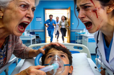 Nunca olvidaré el sonido de la puerta golpeando la pared cuando mi madre irrumpió en la UCI. Su voz cortó el aire como una cuchilla: “¡Te dije que ella no iba a morir! ¡Eres una inútil, una reina del drama!” Con una furia fría, se acercó a la cama y, sin siquiera mirarla con compasión, le arrancó la mascarilla de oxígeno a mi hija de cuatro años, que ya estaba al borde. La lanzó al piso como si fuera basura. “¡Ahí está! ¡Se fue! ¿Contenta ahora? ¡Transfiere el dinero y deja de actuar!” Yo no podía moverme. Me temblaban las piernas, el cuerpo entero, como si mi sangre se hubiera congelado. Quise gritar… pero no me salió voz. Solo escuchaba mi propia respiración rota… y el pitido cruel de las máquinas. Entonces apareció mi esposo en la puerta. Nos miró a todos. Y su siguiente movimiento fue tan aterrador que, por un instante, el mundo entero pareció detenerse.