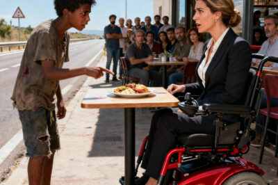 El pobre niño negro le preguntó a la millonaria paralítica: “¿Puedo curarte a cambio de esa comida que sobró?”. Ella sonrió, y entonces todo cambió..