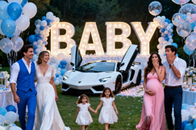 La invitó a su baby shower para humillar a su ex sin hijos, pero ella apareció en un Lamborghini con cuatro hijos y un esposo que la adoraba, dejando a todos en silencio y demostrando que el karma llega a lo grande